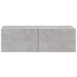 Berkfield Classic 4 Piece Tv Cabinet Set Concrete Grey Engineered Wood - thumbnail 6