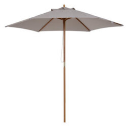 Outsunny 2.5M Wood Garden Parasol Sun Shade Patio Outdoor Wooden Umbrella Canopy - thumbnail 2