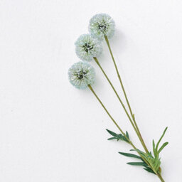 Bloom Artificial Single Allium Spray Stem - Faux Fake Lifelike Realistic Flower Indoor Home Decoration - Measures L73.5Cm - thumbnail 2