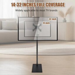 "Universal Height Adjustable Floor Tv Stand With Swivel Mount For 14 To 32"" Tv" - thumbnail 6