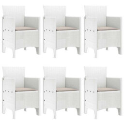 Berkfield Garden Dining Set 7 Pcs White - thumbnail 4