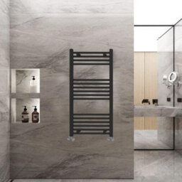 ARKO BATHROOM Arko Towel Radiator, Heated Towel Rails,wall Mounted Ladder Radiators 500X1000mm,black - thumbnail 4