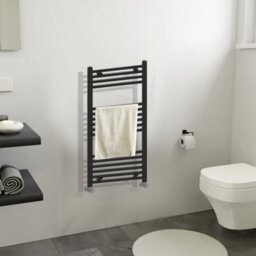 ARKO BATHROOM Arko Towel Radiator, Heated Towel Rails,wall Mounted Ladder Radiators 500X1000mm,black - thumbnail 7