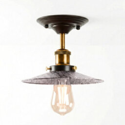 Modern Semi Flush Mount Ceiling Light With E27 Lamp Holder Metal Shade Easy Fit Lighting Fixtures For Living Room Bedroom - thumbnail 5