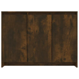 Berkfield Sideboard Smoked Oak 102X33X75 Cm Engineered Wood - thumbnail 6