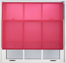 Furnished Daylight Roller Blinds - Fuchsia Pink Trimmable Blind For Windows And Doors (W)75Cm (L)165Cm