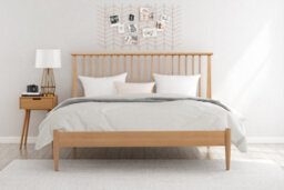 Flintshire Furniture Grosvenor King Size 5Ft Solid Oak Bed Frame - thumbnail 1