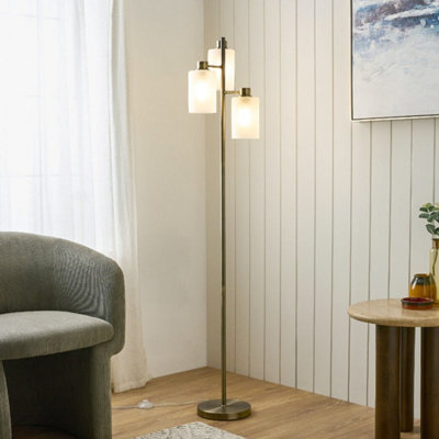 Pagazzi Lighting Pagazzi Kingsholm Antique Brass Floor Lamp - image 1