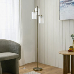 Pagazzi Lighting Pagazzi Kingsholm Antique Brass Floor Lamp - thumbnail 2