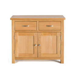 London Oak Small Sideboard Fully Assembled - By Roseland Furniture - thumbnail 4