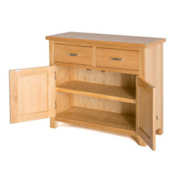 London Oak Small Sideboard Fully Assembled - By Roseland Furniture - thumbnail 6
