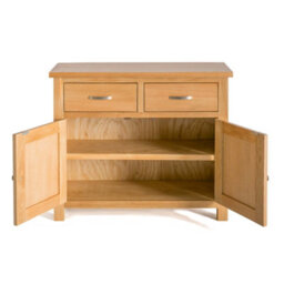 London Oak Small Sideboard Fully Assembled - By Roseland Furniture - thumbnail 5