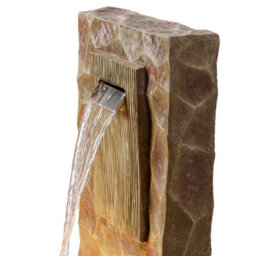 Teamson Home 81Cm Spa-Style Outdoor Waterfall Fountain Led Lighting, Brown - thumbnail 5