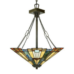 Elegant 3 Bulb Ceiling Pendant Light In Valiant Bronze - thumbnail 1