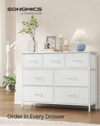 LEDREM Bellah Collection - Chest Of Drawers, Storage Unit, Steel, For Bedroom, Closet, Hallway, Living Room, 7 Drawers, Modern - thumbnail 1