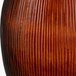 Pacific Lifestyle Tall Vase In Pecan Brown Recycled Glass - thumbnail 5
