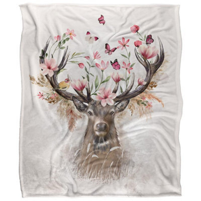 Reinders Silky Deer Supersoft Blanket Multicoloured (One Size) - image 1