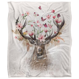 Reinders Silky Deer Supersoft Blanket Multicoloured (One Size) - thumbnail 1