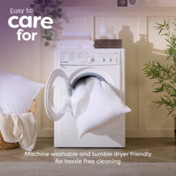 Slumberdown Anti Allergy Pillows 2 Pack Medium Support Back Sleeper For Back Pain Relief Anti Bacterial Comfortable 48X74Cm - thumbnail 8