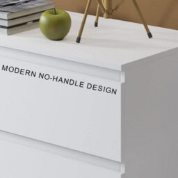 SquareBoxx Keaton Matt White 6 Drawer Double Freestanding Chest Of Drawers (40 X 77 X 106Cm - D X H X W) - thumbnail 7