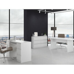 SquareBoxx Keaton Matt White 6 Drawer Double Freestanding Chest Of Drawers (40 X 77 X 106Cm - D X H X W) - thumbnail 6