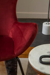 Orsina Kolding Red Contemporary Dining Chair - thumbnail 2