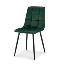 Bravich Zurich Velvet Embossed Dining Chair - Green - thumbnail 4