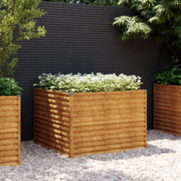Berkfield Garden Raised Bed 100X100X69 Cm Corten Steel - thumbnail 1
