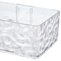 Thehotsale Wall Mounted Rectangular Plastic 2Pcs Shower Caddy Transparent - thumbnail 6