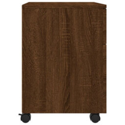 Berkfield Mobile File Cabinet With Wheels Brown Oak 45X38X54 Cm Engineered Wood - thumbnail 5