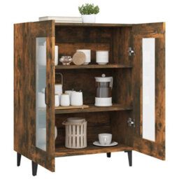 Vidaxl Sideboard Smoked Oak 69.5X34X90 Cm Engineered Wood - thumbnail 5