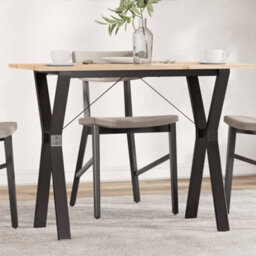 Berkfield Dining Table Y-Frame 100X50X75 Cm Solid Wood Pine And Steel