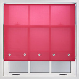 Furnished Daylight Roller Blind With Round Eyelets - Fuchsia Trimmable, 100Cm X 210Cm