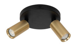 Lucide Ritmo Ceiling Spotlight Diameter 15Cm 2Xgu10 (Mr11) - Matt Gold, Brass - thumbnail 2