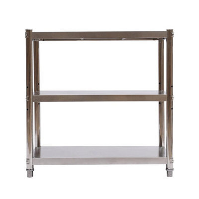 Stainless Steel Work Table Commercial Catering Table Kitchen Prep Table 80X40Cm - image 1
