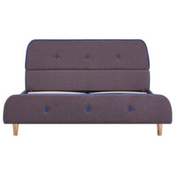 Berkfield Bed Frame Taupe Fabric 135X190 Cm 4Ft6 Double - thumbnail 3