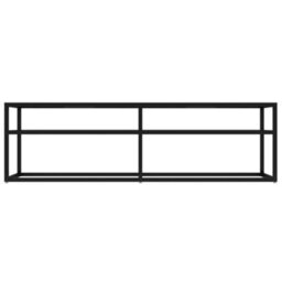 Berkfield Tv Cabinet Black 140X40X40.5 Cm Tempered Glass - thumbnail 3