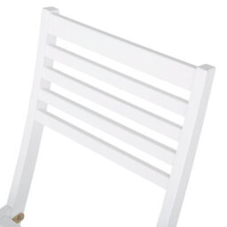 Beliani Bistro Set Folding Fiji Acacia Wood White - thumbnail 4