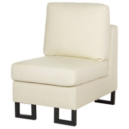 Beliani Corner Sofa 6 Seater Stockholm Leather Light Beige Right Hand - thumbnail 7