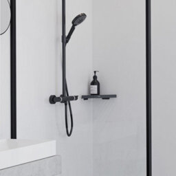 Hansgrohe Addstoris Corner Shower Caddy Shelf Matt Black - 41741670 - thumbnail 4