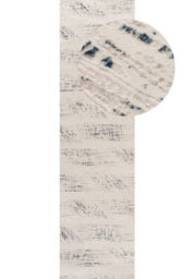 The Rugs Carmel Cream/blue Abstract Area Rug And Runner Non Shedding, Stain Resistant, Soft - thumbnail 2