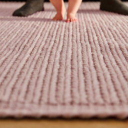 Cable New Blush Plain Handmade Wool Modern 20mm Thick Easy To Clean Rug For Bedroom, Living Room By Origins-160Cm X 230Cm - thumbnail 5