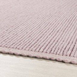 Cable New Blush Plain Handmade Wool Modern 20mm Thick Easy To Clean Rug For Bedroom, Living Room By Origins-160Cm X 230Cm - thumbnail 3