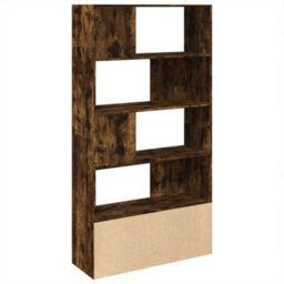 Berkfield Bookcase Smoked Oak 100X36X189 Cm Engineered Wood - thumbnail 5