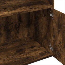 Berkfield Bookcase Smoked Oak 100X36X189 Cm Engineered Wood - thumbnail 7