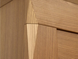 Arte Bergen 72 Cm Display Cabinet 1 Door 2 Drawer Golden Sibiu Larch - thumbnail 5