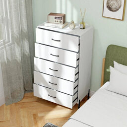 Wooden Storage Organizer With Deep Drawers White - thumbnail 3