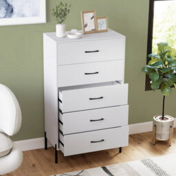 Wooden Storage Organizer With Deep Drawers White - thumbnail 6