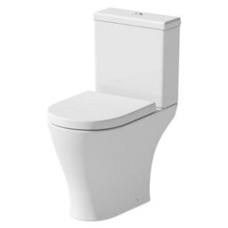 Affine 600mm Bathroom Gloss White Vanity Unit Basin Sink & Modern Close Coupled Toilet - thumbnail 6