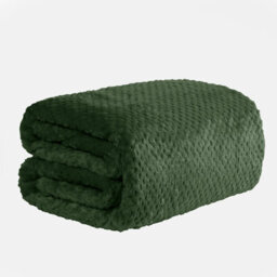 OHS Luxury Large Waffle Honeycomb Mink Warm Throw - thumbnail 3
